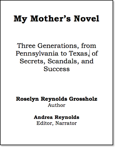 my-mothers-novel