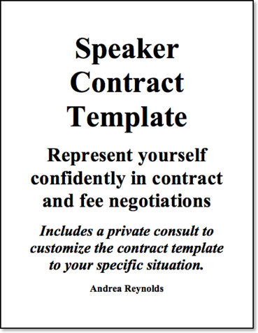 SPEAKER CONTRACT TEMPLATE
